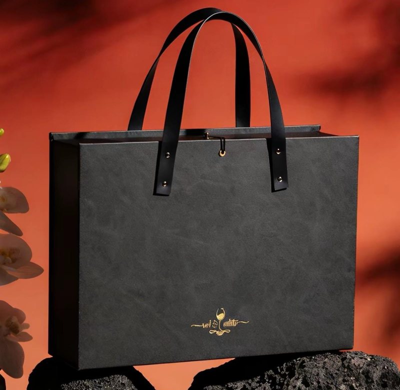 Black textured bag
